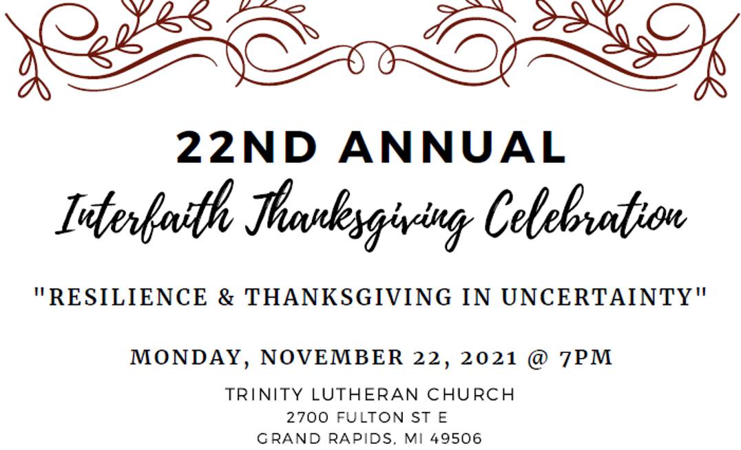 Interfaith Thanksgiving Flyer